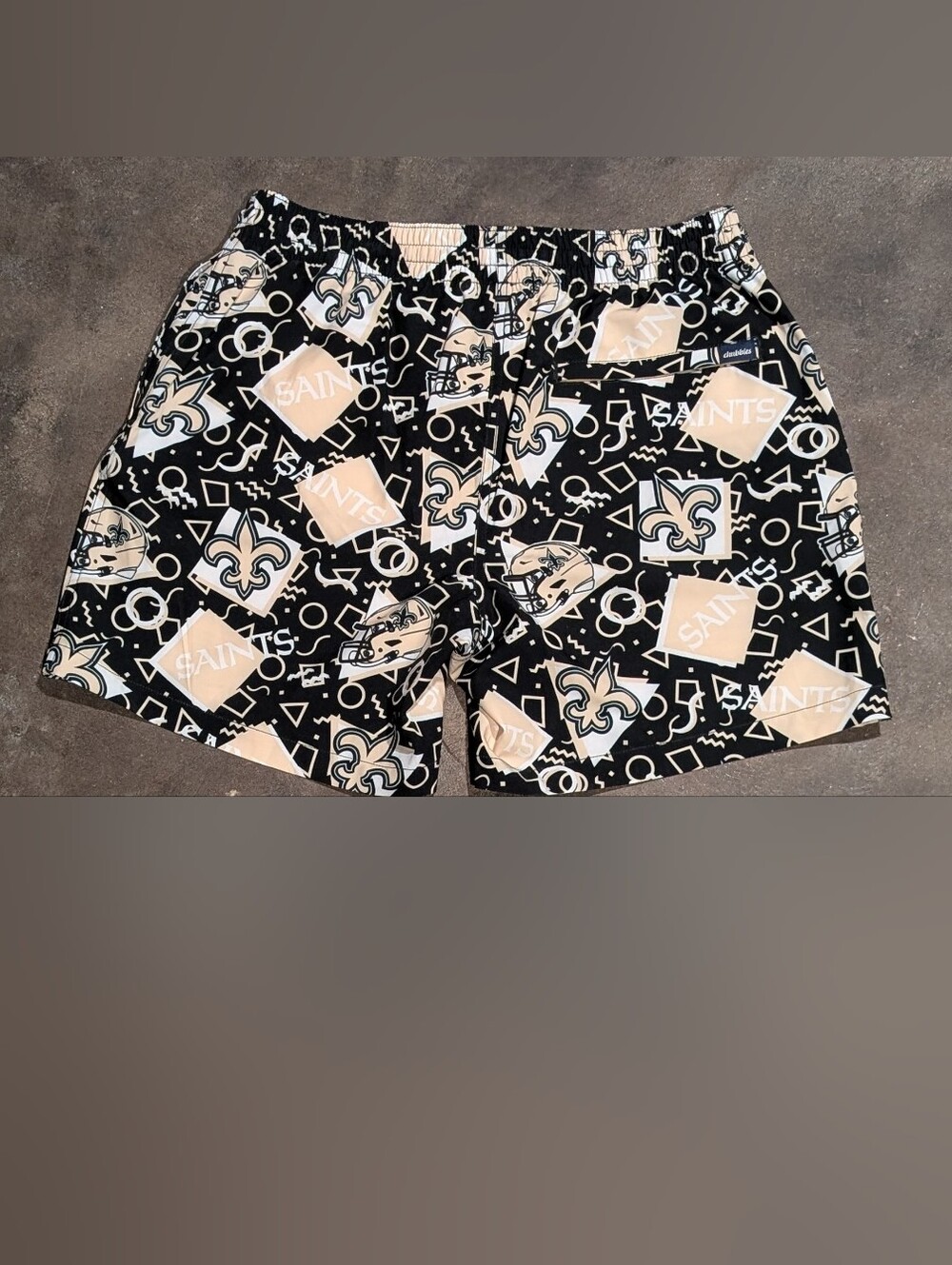 Chubbies The Saints Game Day Fit Swim Trunks Medium 5.5" Lined NWOT NFL - Picture 5 of 7